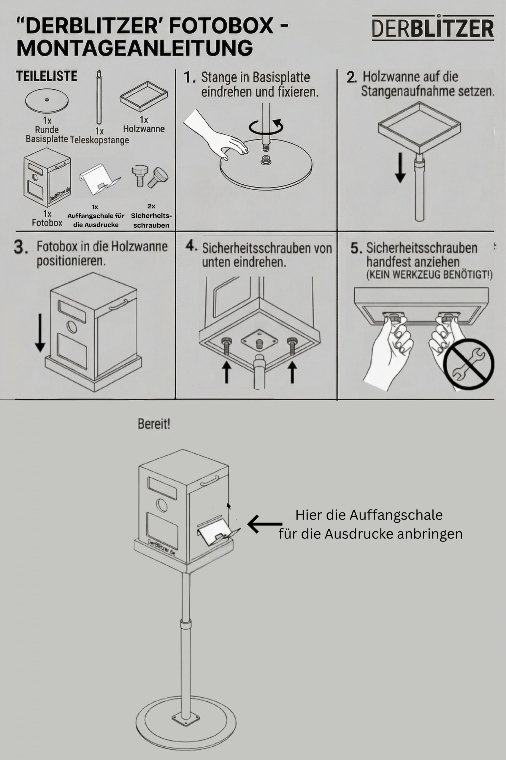 Aufbauanleitung Fotobox