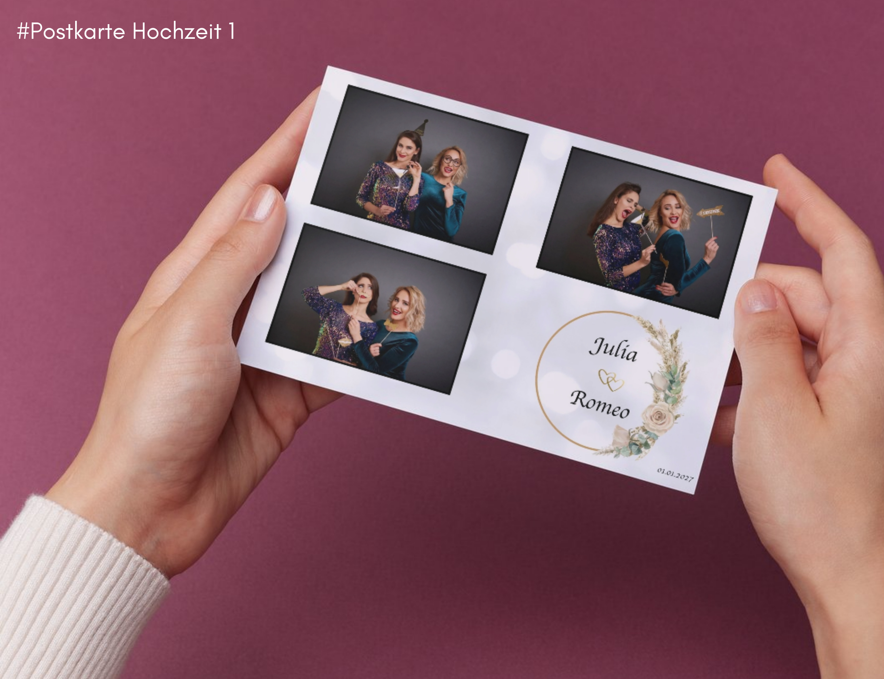 Hochzeit Postkarte 1