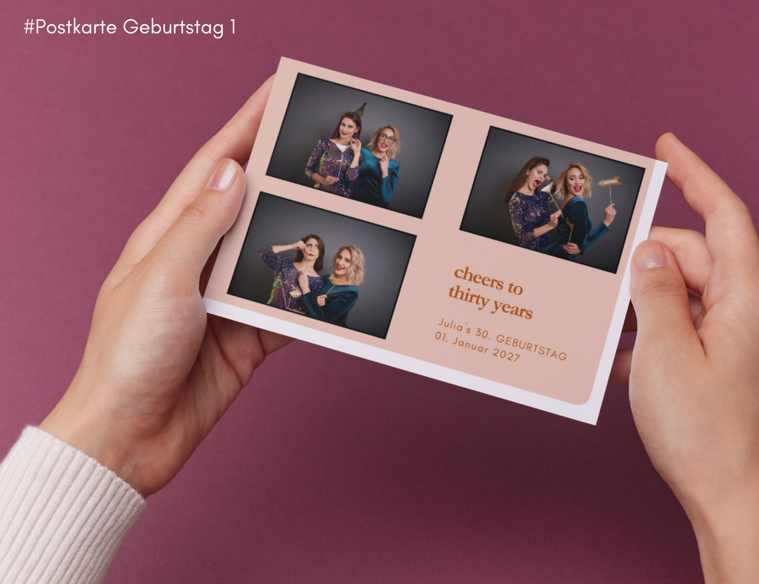 Geburtstag Postkarte 1