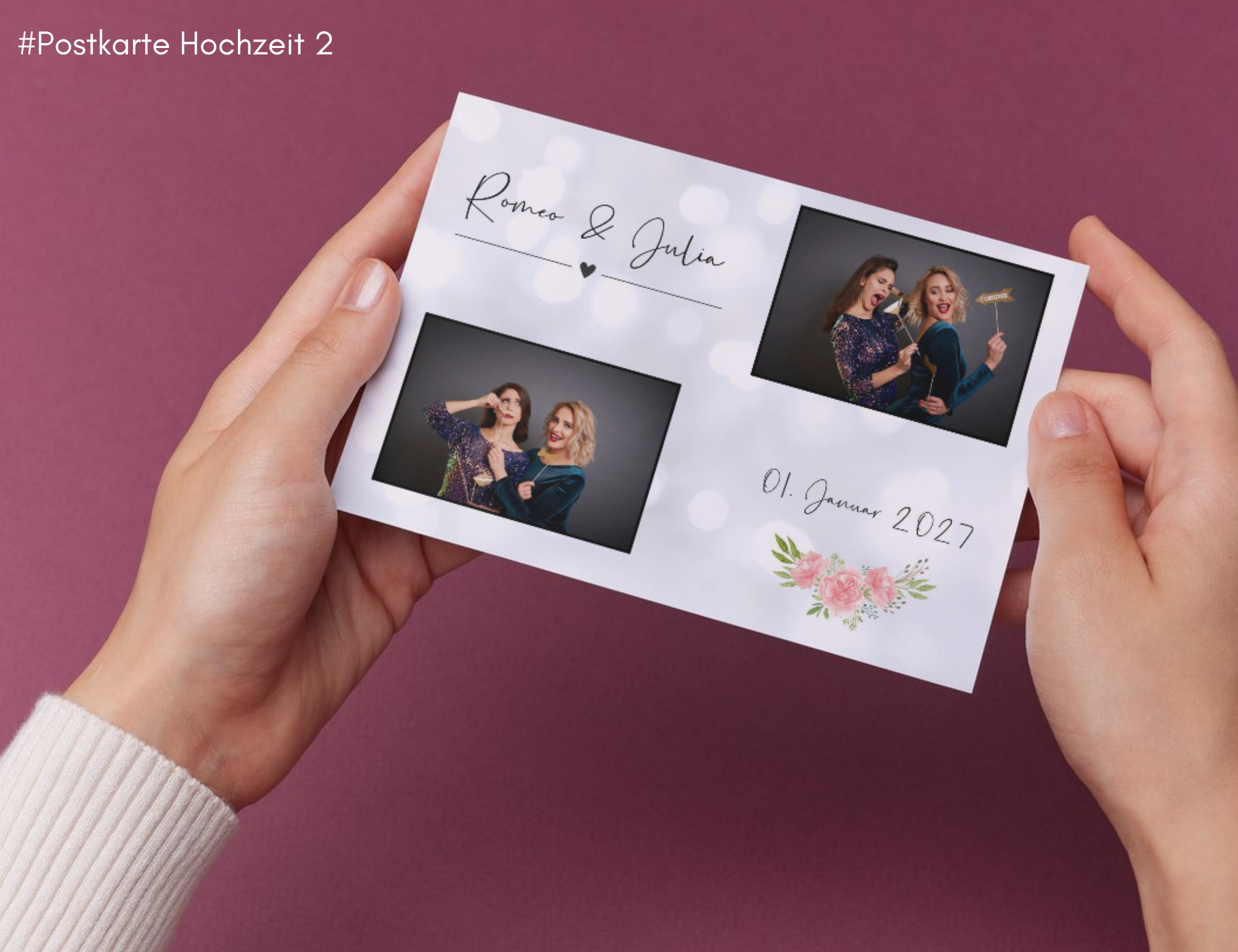 Hochzeit Postkarte 2