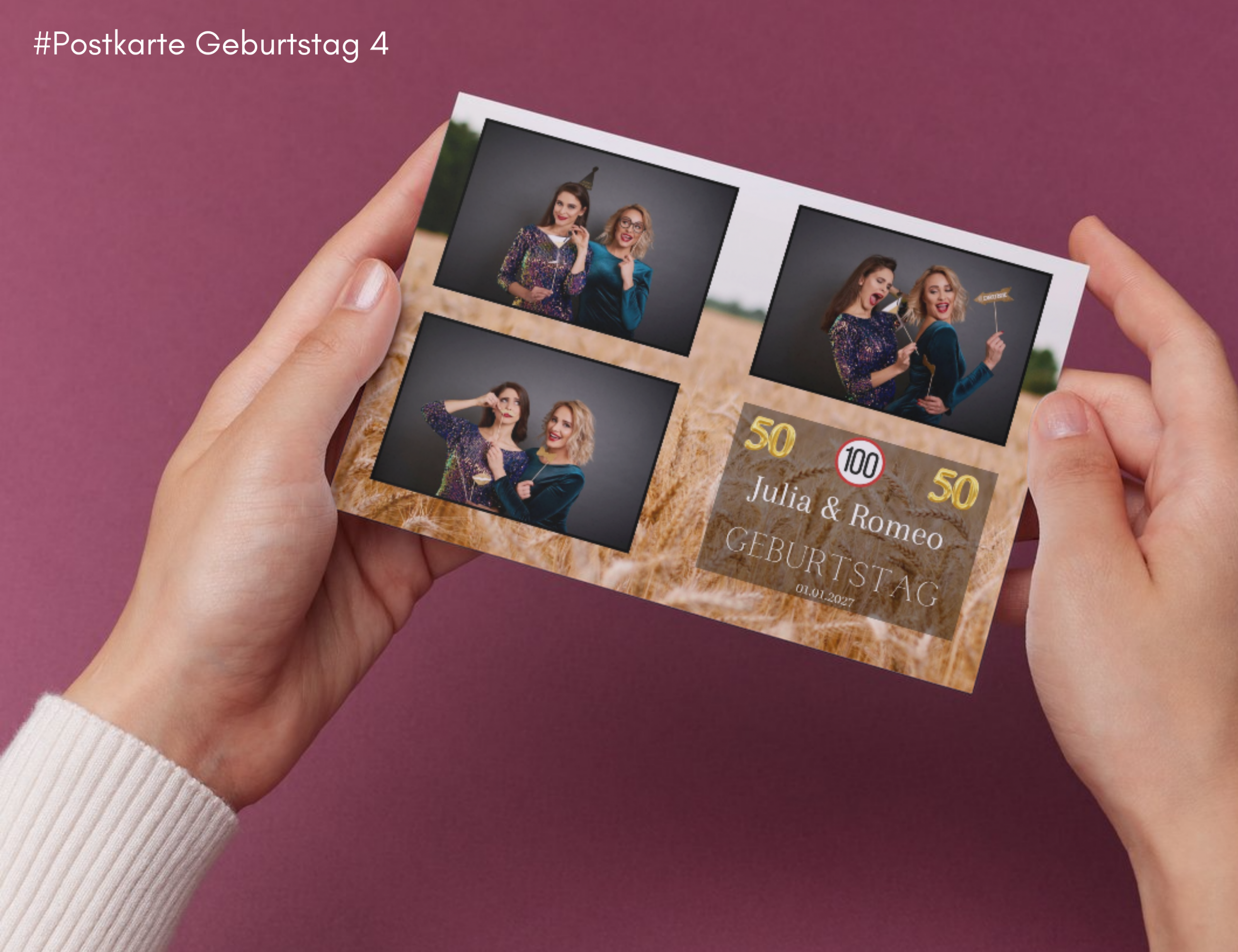Geburtstag Postkarte 4