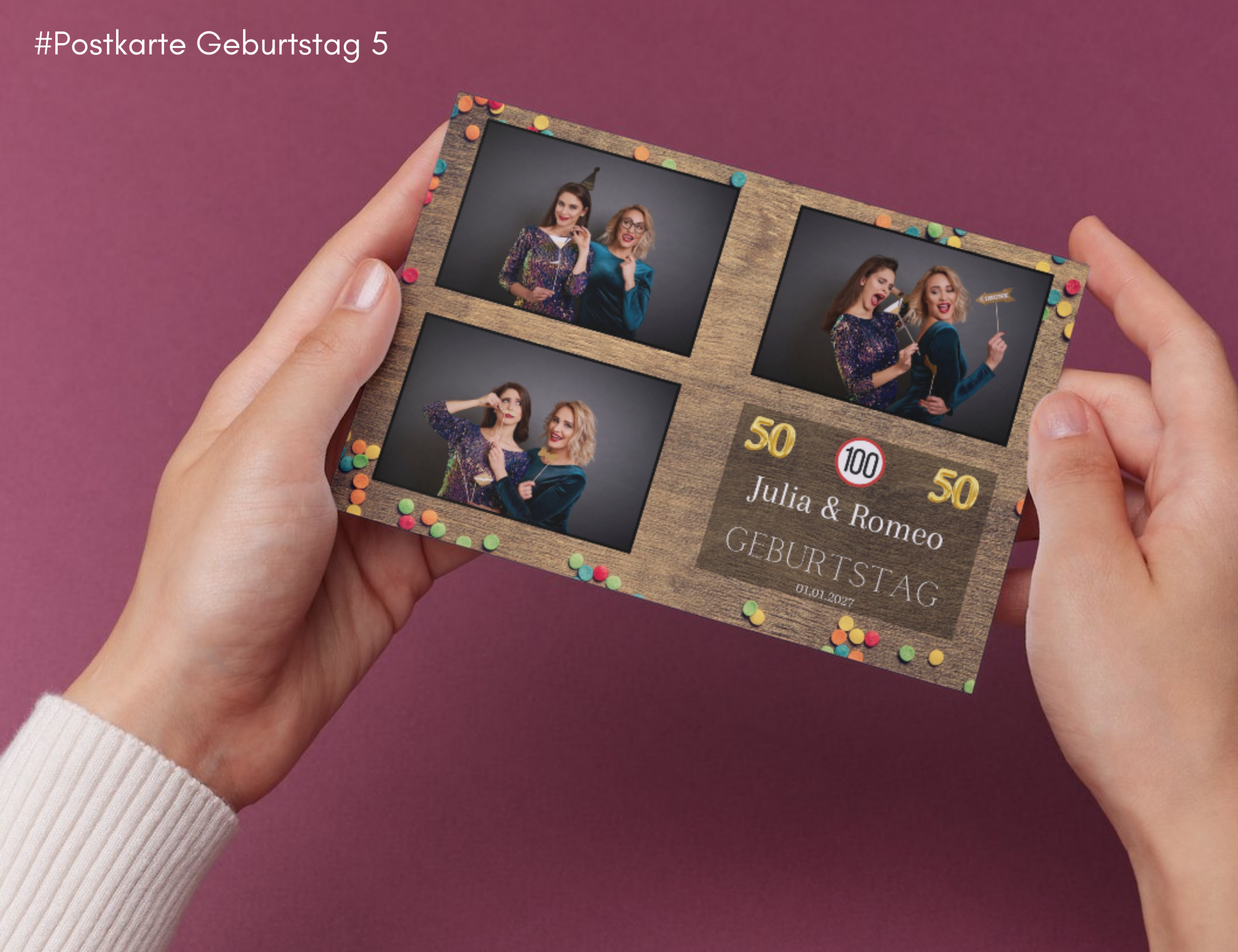 Geburtstag Postkarte 5