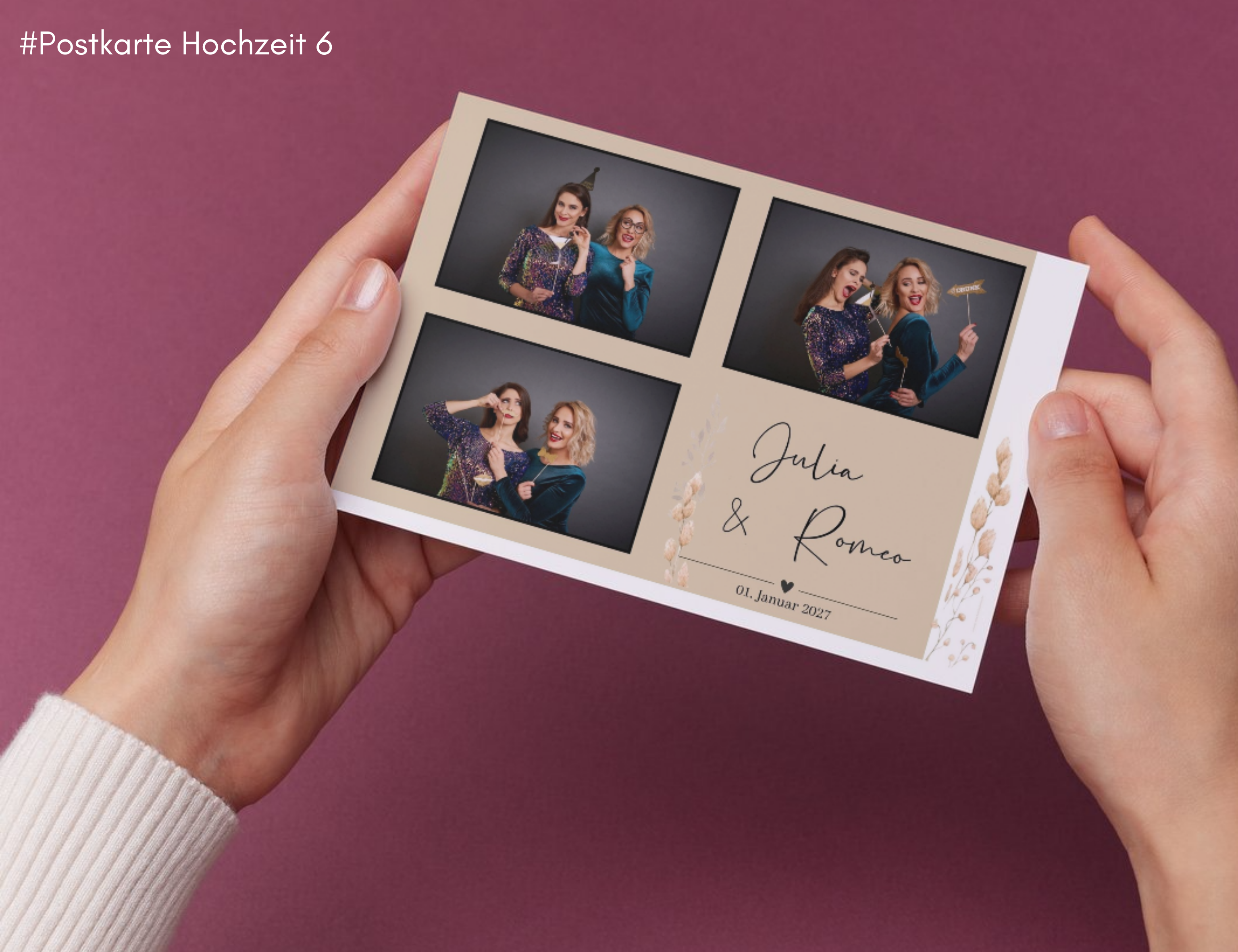 Hochzeit Postkarte 6