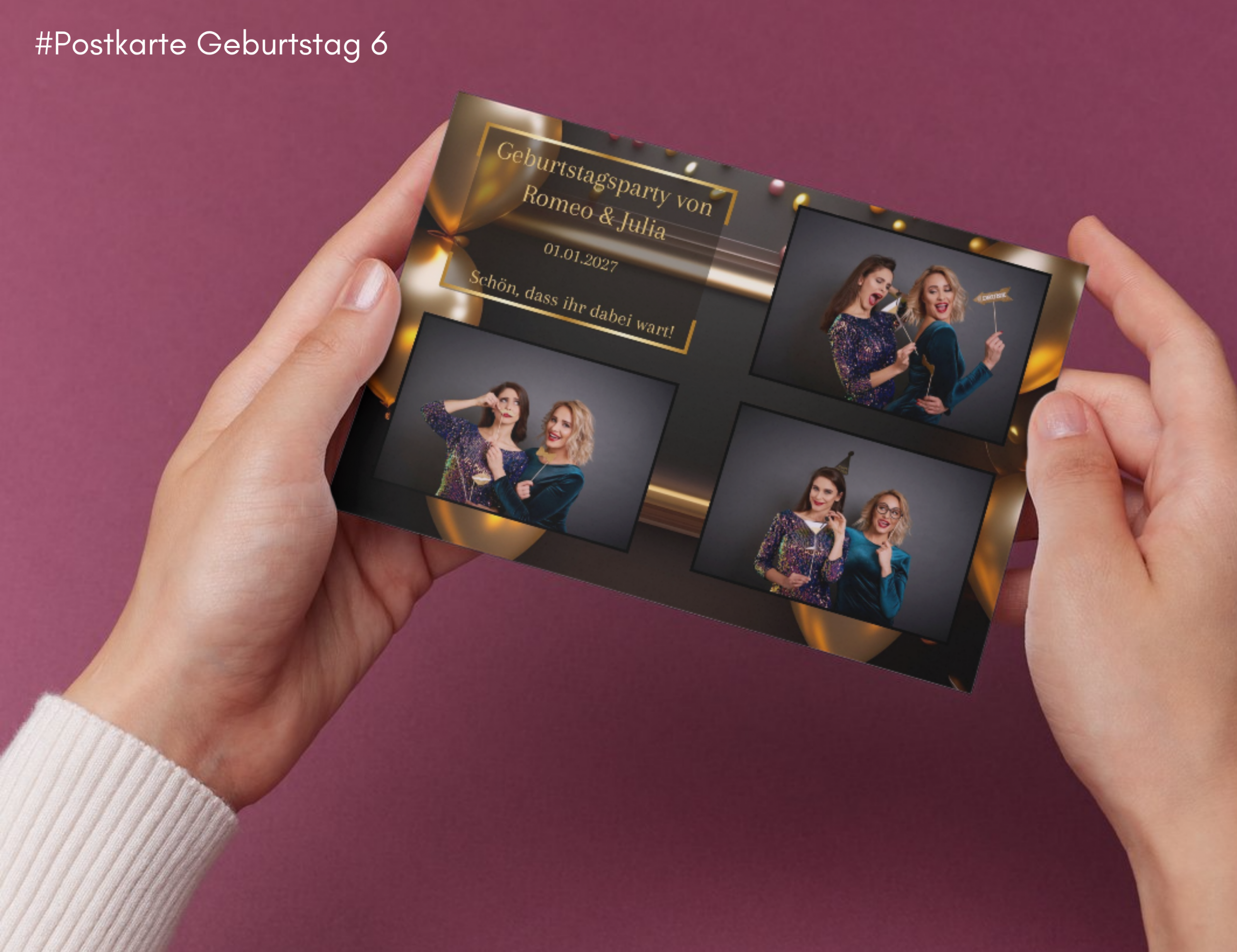 Geburtstag Postkarte 6